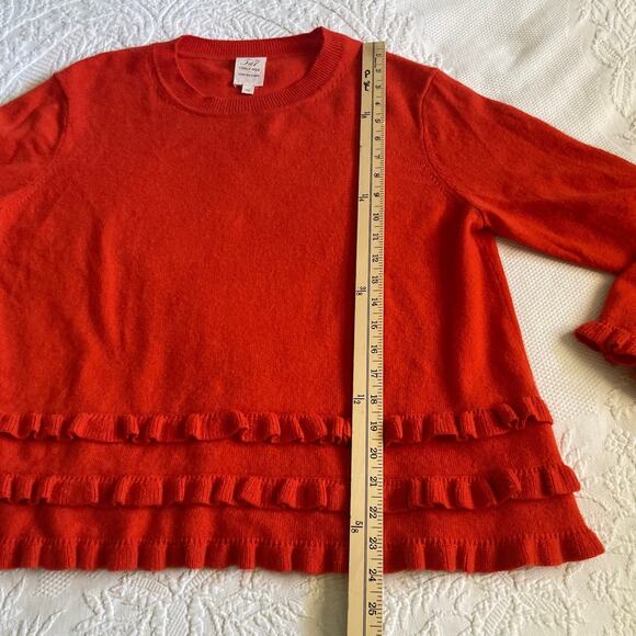 Cinq à Sept Adiella 100% Cashmere pullover Sweater Red Size L - Picture 5 of 10